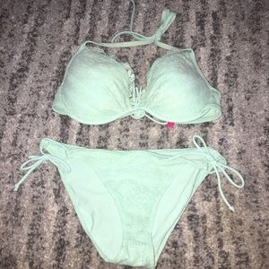 Victoria secrets two piece teal bathing suit